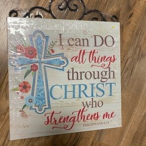 8”x8” canvas home decor hanging sign; choose one